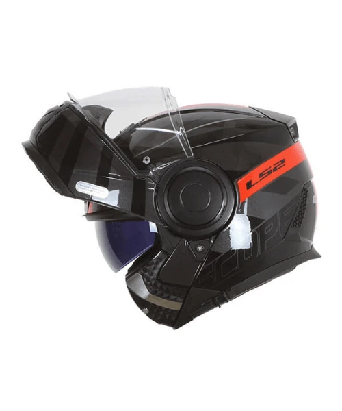 LS2 FF902 Scope Hamr Helmet - Gloss Black Titanium Red-LS2 6 LS2 FF902 Scope Hamr Helmet - Gloss Black Titanium Red-LS2 - Image 4