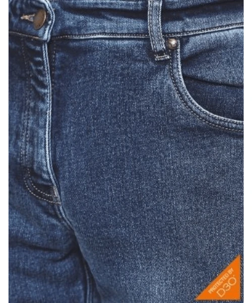 Bikeratti Steam Lady Motorcycle Denim Jeans With D3O Armour - Blue-Bikeratti 6 Bikeratti Steam Lady Motorcycle Denim Jeans With D3O Armour - Blue-Bikeratti - Image 4