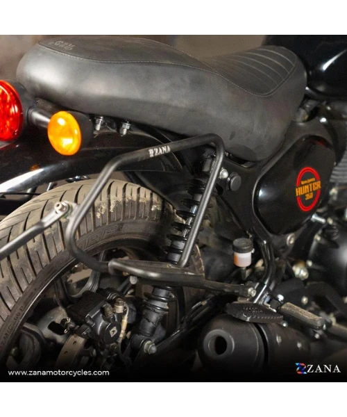 Zana Saddle Stay Mild Steel With Exhaust Shield Black For Royal Enfield Hunter 350 - ZI-8325-Zana 6 Zana Saddle Stay Mild Steel With Exhaust Shield Black For Royal Enfield Hunter 350 - ZI-8325-Zana - Image 4