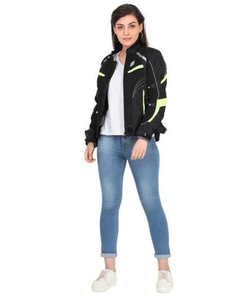 Solace Asmi Ladies Jacket V3 Black & Neon-Solace 4 Solace Asmi Ladies Jacket V3 Black & Neon-Solace - Image 2