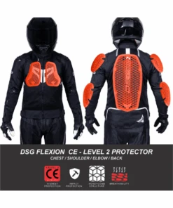 DSG GP X Riding Jacket - Black White-DSG -Motorcycle Riding Equipment Store 4 2434ba54 28eb 4974 a747 022599021ea1