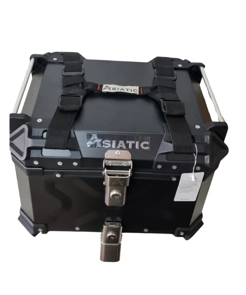 Asiatic Aluminium Top Box 45L With Backrest - Black-Asiatic 6 Asiatic Aluminium Top Box 45L With Backrest - Black-Asiatic - Image 4