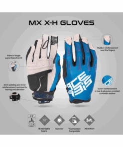 Acerbis MX X-H Riding Gloves - Dark Blue-Acerbis -Motorcycle Riding Equipment Store 4 2f02cd7e 0660 485c 8b87 f24fb3c4d7a8