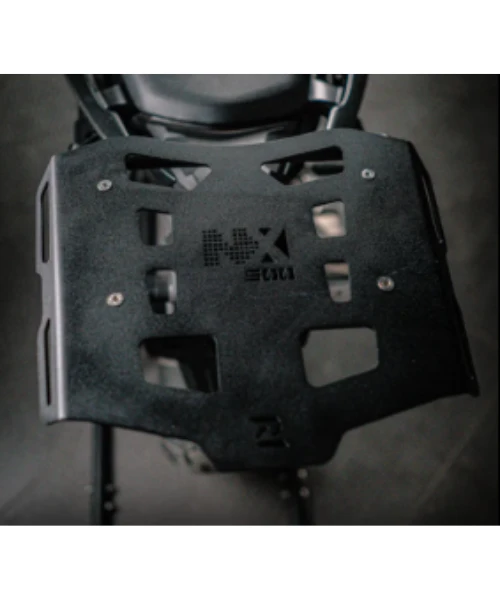 Zana Mild Steel Top Rack With Plate For Honda NX500 - Black - ZI-8471-Zana 6 Zana Mild Steel Top Rack With Plate For Honda NX500 - Black - ZI-8471-Zana - Image 4