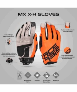 Acerbis MX X-H Riding Gloves - Orange-Acerbis -Motorcycle Riding Equipment Store 4 6b2ae346 b06d 4eb8 a174 5feab6db85ad