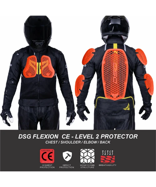 DSG GP X Riding Jacket - Black Yellow Fluo-DSG 6 DSG GP X Riding Jacket - Black Yellow Fluo-DSG - Image 4