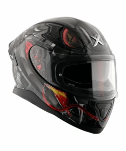 Axor Apex Venomous D/V Helmet - Black Grey-AXOR -Motorcycle Riding Equipment Store 5 123