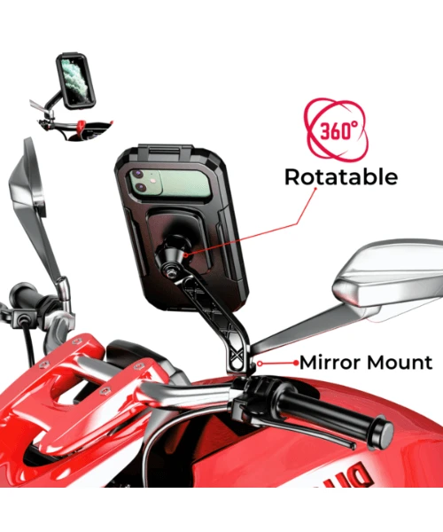 Yellowfin Fully Waterproof Mirror Mount Mobile Phone Holder Without Charger - M18L-B2 Mirror Mount-Yellowfin 7 Yellowfin Fully Waterproof Mirror Mount Mobile Phone Holder Without Charger - M18L-B2 Mirror Mount-Yellowfin - Image 5