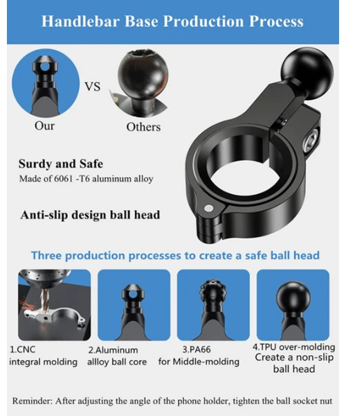 Yellowfin Y-Grip Bike Phone Holder Mount - M14-C1 Fixed Buckle-Yellowfin 7 Yellowfin Y-Grip Bike Phone Holder Mount - M14-C1 Fixed Buckle-Yellowfin - Image 5