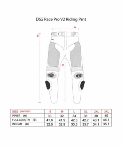 DSG Race Pro V2 Riding Pant - Black-DSG 11 DSG Race Pro V2 Riding Pant - Black-DSG -Motorcycle Riding Equipment Store 5 163 2a5f1eec 1adf 45da b780 358f788f0829