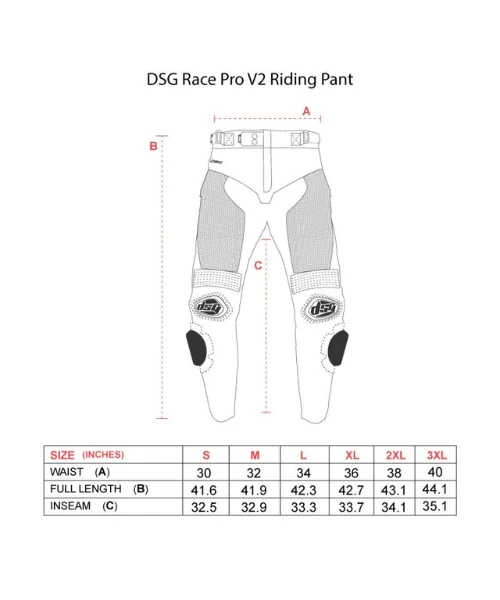 DSG Race Pro V2 Riding Pant - Black-DSG 7 DSG Race Pro V2 Riding Pant - Black-DSG - Image 5