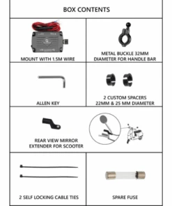 Yellowfin Claw-Grip 2.5 A USB Mobile Holder With Charger For Bikes / Scooters - M6 Black-Yellowfin 16 Yellowfin Claw-Grip 2.5 A USB Mobile Holder With Charger For Bikes / Scooters - M6 Black-Yellowfin -Motorcycle Riding Equipment Store 5 176