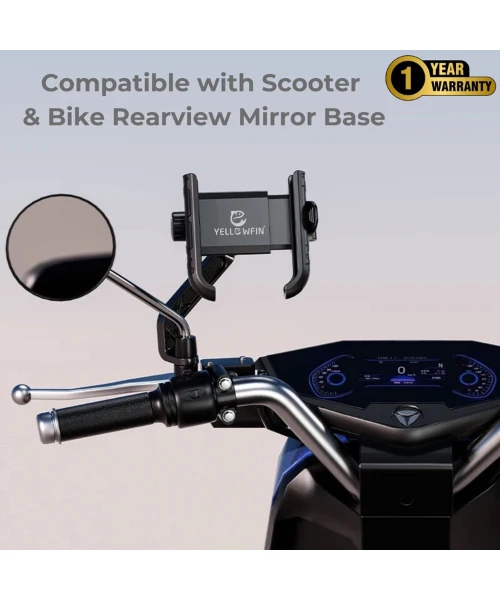 Yellowfin Quick Release Jaw Grip Mobile Phone Mount Holder With 360¬? Rotation For Motorcycle - BKW-2-Yellowfin 7 Yellowfin Quick Release Jaw Grip Mobile Phone Mount Holder With 360¬? Rotation For Motorcycle - BKW-2-Yellowfin - Image 5