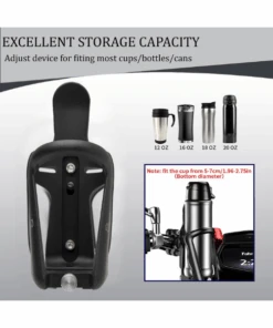 Yellowfin Water Bottle Holder For Bike With Handlebar Bracket & Rear View Mirror Mount - Bottle Holder HB-Yellowfin -Motorcycle Riding Equipment Store 5 38 949a3893 5bfa 4b47 8c74 3eaed0208494