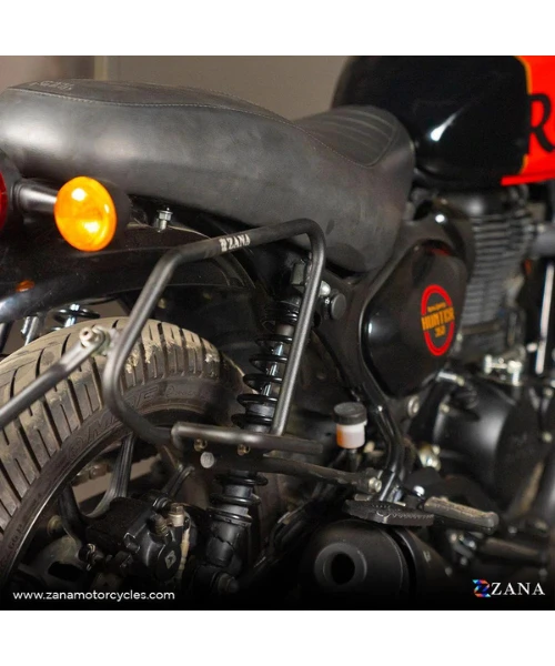 Zana Saddle Stay Mild Steel With Exhaust Shield Black For Royal Enfield Hunter 350 - ZI-8325-Zana 7 Zana Saddle Stay Mild Steel With Exhaust Shield Black For Royal Enfield Hunter 350 - ZI-8325-Zana - Image 5