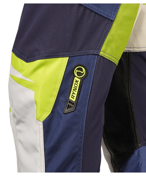 Rynox Dune Neo Offroad Pants - Blue Hi-Viz Green-Rynox 7 Rynox Dune Neo Offroad Pants - Blue Hi-Viz Green-Rynox - Image 5