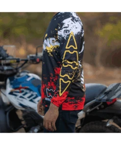 Wroom Dri Fit Jersey - Black Red-Wroom Gears -Motorcycle Riding Equipment Store 5 61 90029da7 9b1f 4e32 ab4f 4db71715863c