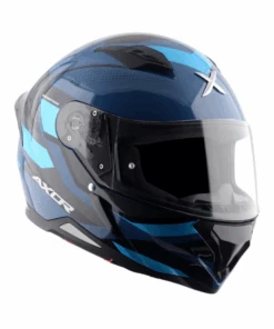 Axor Hunter Cornet Helmet - Gloss Dark Blue Black-AXOR -Motorcycle Riding Equipment Store 5 1949cd63 0aa8 4b2e 851a df88d066b5cc