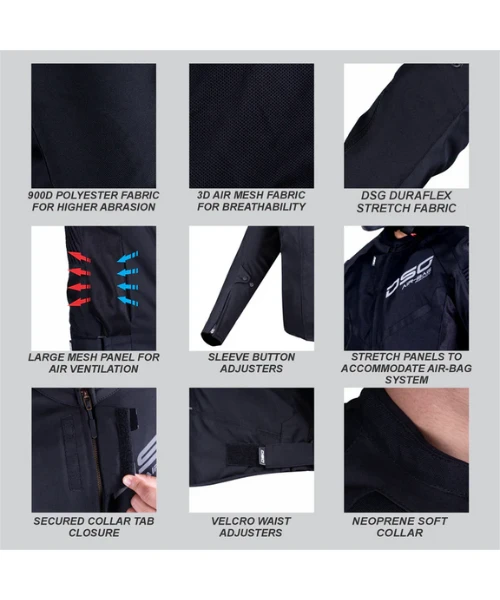 DSG Race Pro V2 Riding Jacket - Black-DSG 8 DSG Race Pro V2 Riding Jacket - Black-DSG - Image 6