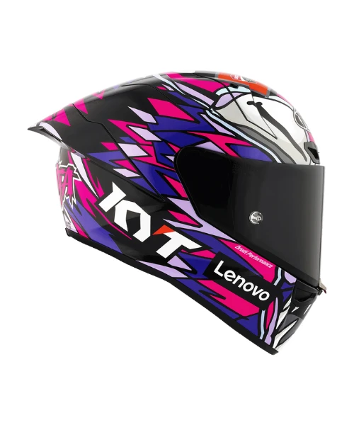 KYT Bastianini REP 2023 With Sponsor Helmet - Gloss White Blue-KYT Helmets 7 KYT Bastianini REP 2023 With Sponsor Helmet - Gloss White Blue-KYT Helmets - Image 5