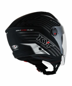 KYT D-City Lucent Helmet - Matt Black Silver-KYT Helmets -Motorcycle Riding Equipment Store 5 a447de2b 1e70 4c3a a9e0 d157c5a0d3bd
