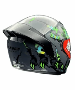 LS2 FF352 Rookie Demon Helmet - Dark Grey Green-LS2 -Motorcycle Riding Equipment Store 6 1