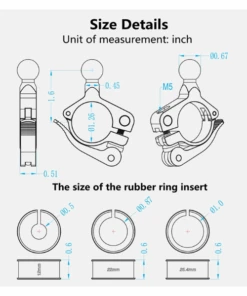 Yellowfin 17 MM Ball Buckle - Quick Release Type-Yellowfin -Motorcycle Riding Equipment Store 6 10 64a708df 475e 4393 ac8e 501e1dc1dfe6