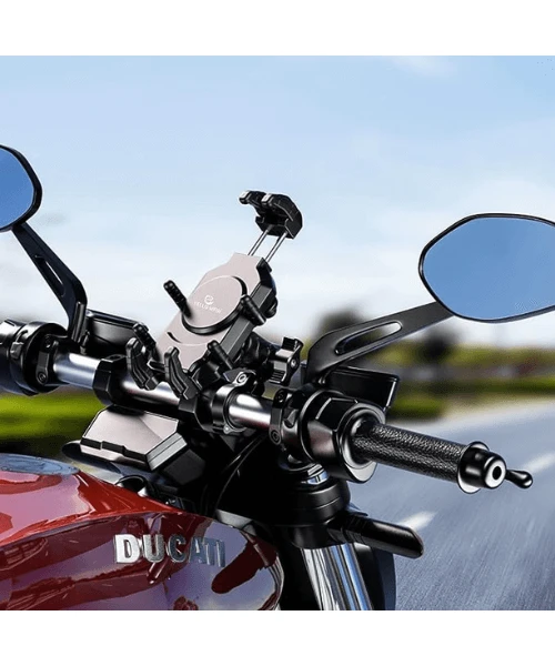 Yellowfin Anti-Shake Motorcycle Mobile Damper Holder Bike Mount Without Charger - M26-C1 Pro Handlebar-Yellowfin 8 Yellowfin Anti-Shake Motorcycle Mobile Damper Holder Bike Mount Without Charger - M26-C1 Pro Handlebar-Yellowfin - Image 6