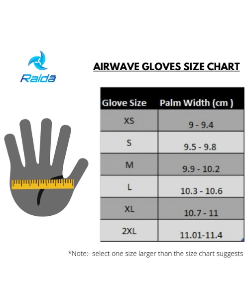 Raida AirWave Motorcycle Riding Gloves - Black Hi-Viz-Raida 8 Raida AirWave Motorcycle Riding Gloves - Black Hi-Viz-Raida - Image 6