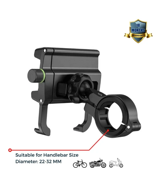 Yellowfin Claw Grip Aluminium Alloy Phone Holder Mount 360 Roatation - M6S-1 Black-Yellowfin 7 Yellowfin Claw Grip Aluminium Alloy Phone Holder Mount 360 Roatation - M6S-1 Black-Yellowfin - Image 5