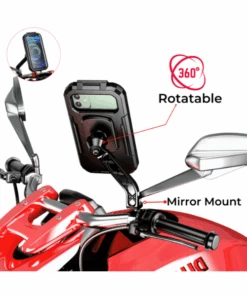 Yellowfin Fully Waterproof Mirror Mount Mobile Phone Holder With Wireless Charger - M18L-A2 Mirror Mount-Yellowfin 14 Yellowfin Fully Waterproof Mirror Mount Mobile Phone Holder With Wireless Charger - M18L-A2 Mirror Mount-Yellowfin -Motorcycle Riding Equipment Store 6 92