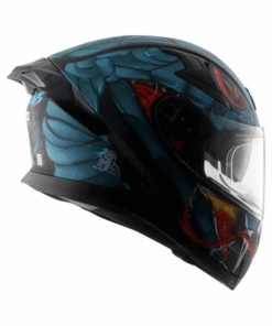 Axor Apex Venomous D/V Helmet - Dull Black Matt Blue-AXOR -Motorcycle Riding Equipment Store 6 96 62490819 60ed 46e7 9b3d b7e29ede7fd3