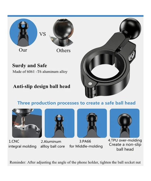 Yellowfin 17 MM Handle Bar Ball Buckle - Fixed Type-Yellowfin 8 Yellowfin 17 MM Handle Bar Ball Buckle - Fixed Type-Yellowfin - Image 6