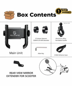 Yellowfin Quick Release Jaw Grip Mobile Phone Mount Holder With 360¬? Rotation For Handlebar - BKW-1-Yellowfin 13 Yellowfin Quick Release Jaw Grip Mobile Phone Mount Holder With 360¬? Rotation For Handlebar - BKW-1-Yellowfin -Motorcycle Riding Equipment Store 6 561f91a5 8567 48d9 b47c 1c2a7d957be3