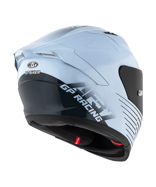 KYT Striker AF37 Livery Helmet - Gloss Sea Blue-KYT Helmets 8 KYT Striker AF37 Livery Helmet - Gloss Sea Blue-KYT Helmets - Image 6