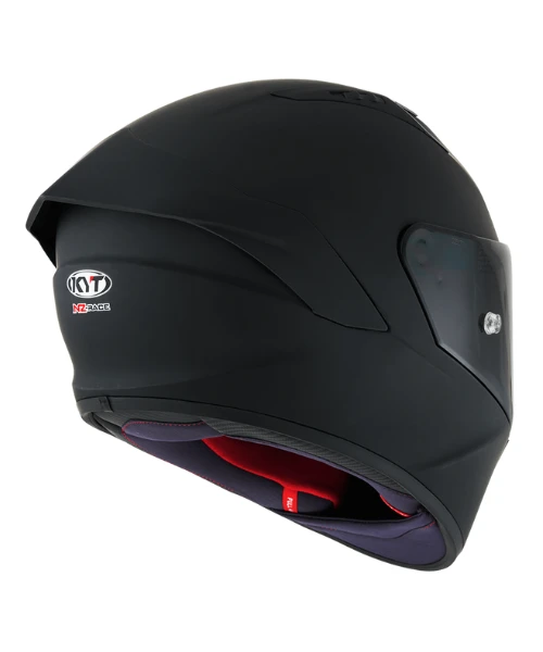 KYT NZ Race Helmet - Plain Matt Black-KYT Helmets 8 KYT NZ Race Helmet - Plain Matt Black-KYT Helmets - Image 6
