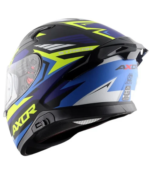 Axor Apex Streak Helmet - Dull Black Blue-AXOR 4 Axor Apex Streak Helmet - Dull Black Blue-AXOR - Image 2