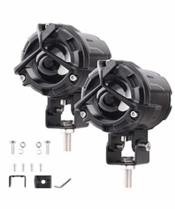 HJG Mercedes Y Lens Ultra Wide LED Fog Lights White/Yellow - Pair + Wire Harness + Switch + Flasher-HJG -Motorcycle Riding Equipment Store 7 4 d8c5c470 99d0 4db0 b204 b0c7f9b54846