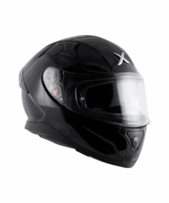 Axor Apex Solid Black Helmet-AXOR -Motorcycle Riding Equipment Store 7 9