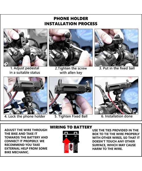 Yellowfin Claw-Grip 2.5 A USB Mobile Holder With Charger For Bikes / Scooters - M6 Black-Yellowfin 9 Yellowfin Claw-Grip 2.5 A USB Mobile Holder With Charger For Bikes / Scooters - M6 Black-Yellowfin - Image 7