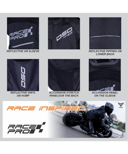 DSG Race Pro V2 Riding Jacket - Black-DSG 10 DSG Race Pro V2 Riding Jacket - Black-DSG - Image 8