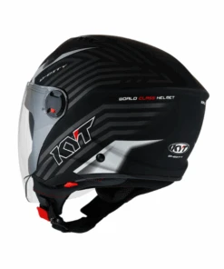 KYT D-City Lucent Helmet - Matt Black Silver-KYT Helmets -Motorcycle Riding Equipment Store 7 c794a678 e9b3 4cc8 a796 10e25ecc915b