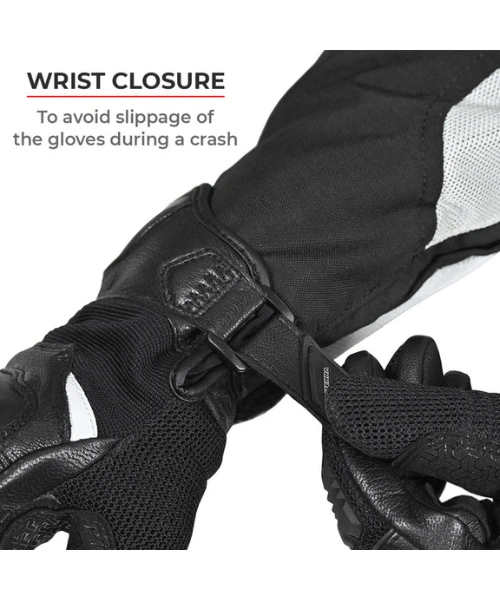 Viaterra Holeshot Summer Mesh Hybrid Gloves - Black-Viaterra 10 Viaterra Holeshot Summer Mesh Hybrid Gloves - Black-Viaterra - Image 8