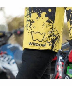 Wroom Dri Fit Jersey - Grey Hi Viz Yellow-Wroom Gears -Motorcycle Riding Equipment Store 8 22 7cdc54d7 56c8 46ae 8dec d1cf7520f339