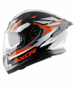 Axor Apex Streak Helmet - Gloss Black Orange-AXOR