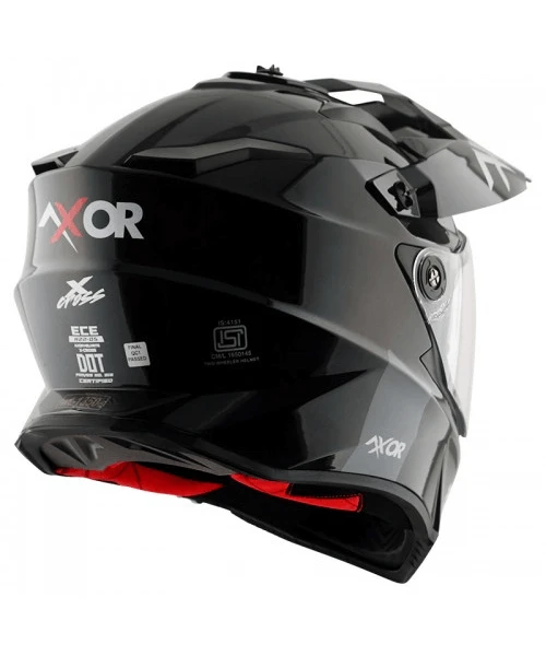 Axor X-Cross Dual Visor Sc Helmet - Black Red-AXOR 10 Axor X-Cross Dual Visor Sc Helmet - Black Red-AXOR - Image 8