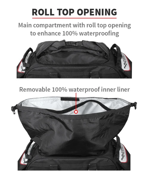 Viaterra Claw 72 Ltr Waterproof Tailbag - Black-Viaterra 7 Viaterra Claw 72 Ltr Waterproof Tailbag - Black-Viaterra - Image 5