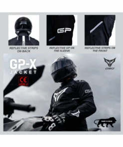 DSG GP X Riding Jacket - Black White-DSG -Motorcycle Riding Equipment Store 8 d45da537 b136 42f4 817f fec53c500a83