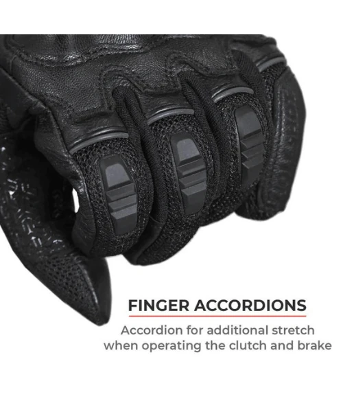 Viaterra Holeshot Summer Mesh Hybrid Gloves - Black-Viaterra 11 Viaterra Holeshot Summer Mesh Hybrid Gloves - Black-Viaterra - Image 9