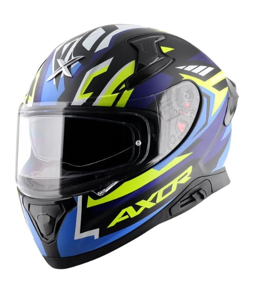 Axor Apex Streak Helmet - Dull Black Blue-AXOR 5 Axor Apex Streak Helmet - Dull Black Blue-AXOR - Image 3